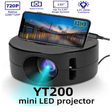 Load image into Gallery viewer, ProjecTome™ Most Affordable and Easy to Use Projector. Comes with 1080p quality.
